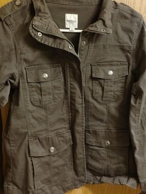 Kensie Men's Military-Style Field Jacket in Brown